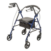 Drive Medical Steel Rollator with 6" Wheels